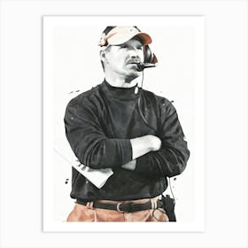 Bill Cowher Pittsburgh Art Print