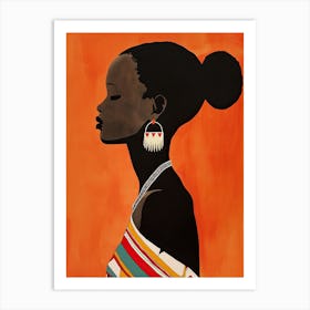 African Woman 23, Boho Art Print