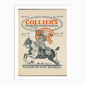 Collier's Weekly Journal Of Current Events, Fourth Of July Number Art Print