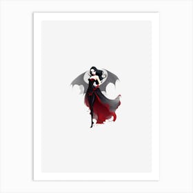 Demon Girl Art Print