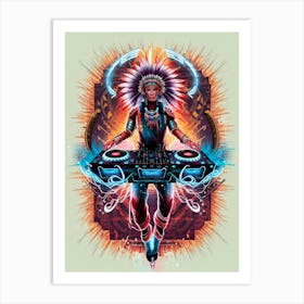 Indian Dj Art Print