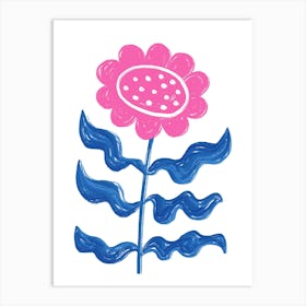 Pink Sunflower Art Print