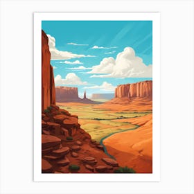 Landscape In The Desert 1 Art Print