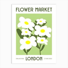 Flower Market London Art Print