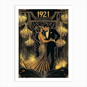 Aihrgdesign A Vintage Entertainment Poster For A 1921 Ballroo 61b565a3 D643 4a8a Ae8b 079cd9aae288 2 Art Print