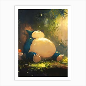 Snorlax Pokemon Anime Manga Japan Poster Art Print