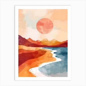 Sunset Canvas Print Art Print