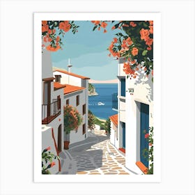 Mediterranean Town Art Print