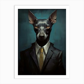 Gangster Dog Xoloitzcuintli Mexican Hairless Dog 3 Art Print