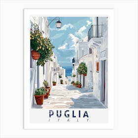 Puglia, Italy With Olives Tree Art Print