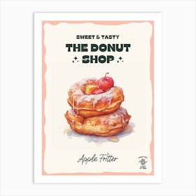 Apple Fritter Donut The Donut Shop 2 Art Print