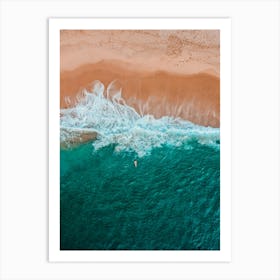 Portugal Drone | Floating in the Atlantic Ocean Aerial photography Art Print