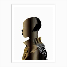 Silhouette Of A Man 4 Art Print