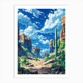 Cactus Desert 8 Art Print