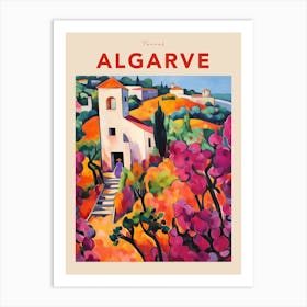 Algarve Portugal 3 Fauvist Travel Poster Art Print