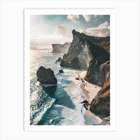 Cliffs Of Bali 3 Art Print