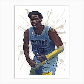 Jaren Jackson Jr Memphis Grizzlies 1 Art Print