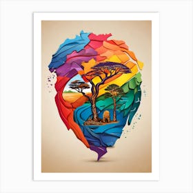 Heart Of Africa Art Print