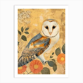 Barn Owl Painting 6 Art Print