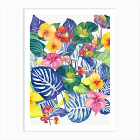 Anthurium 2  Modern Colourful Flower Art Print