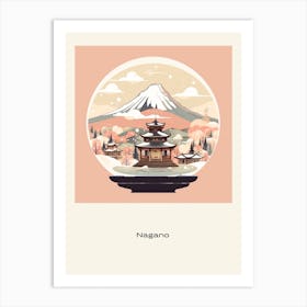 Nagano Japan Snowglobe Poster Art Print