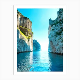 Cliffs In The Sea Art Print