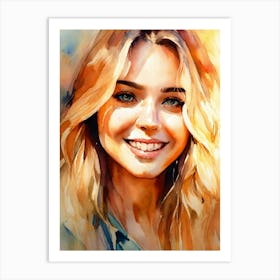 Portrait Of A Young Woman Art Print