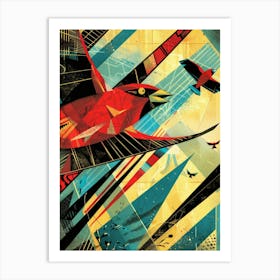 Red Bird 2 Art Print