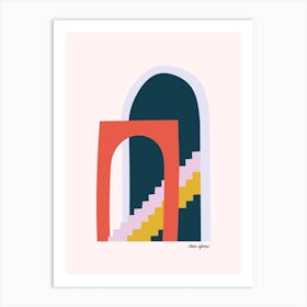 Arches And Stairs Art Print