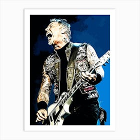 James Hetfield Metallichead band music 22 Art Print