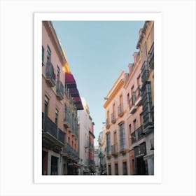 Pastel Buildings Art Print