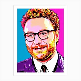 Seth Rogen Pop Movies Art Movies Art Print