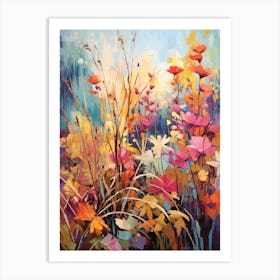 Autumn Gardens Painting Royal Botanical Gardens Burlington Canada 3 Art Print