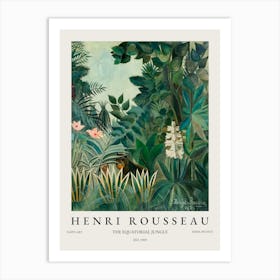 Henri Rousseau The Equatorial Jungle Art Print