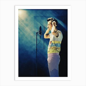 Superstars Of Harry Styles Recording Art Print