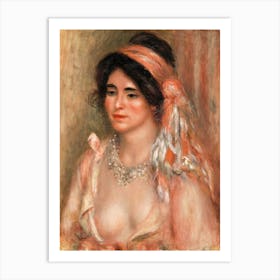 Woman With Black Hair, Pierre Auguste Renoir Art Print