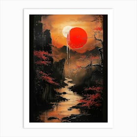 Asian Sunset Art Print