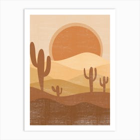 Cactus In The Desert 51 Art Print