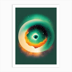 Planetary Nebula Vintage Sketch Space Art Print