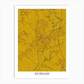 Durham Yellow Blue Art Print