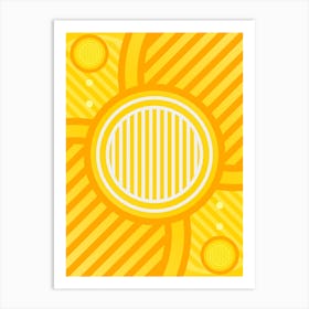 Geometric Glyph in Happy Yellow and Orange n.0012 Art Print