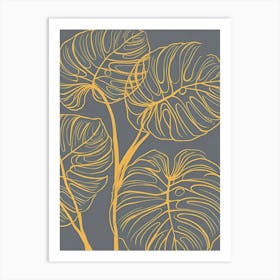 Monstera Leaves 4 Art Print