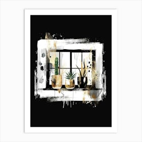 Cactus Window Art Print