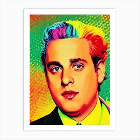 Jonah Hill Colourful Pop Movies Art Movies Art Print