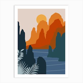 Landscape Illustration Art Print