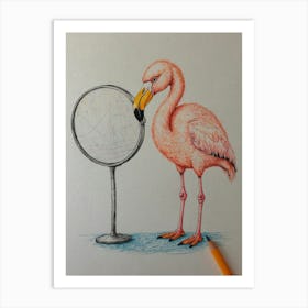 Flamingo 40 Art Print