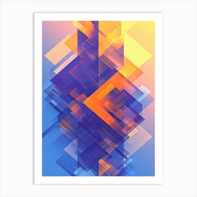 Abstract Geometric Pattern 3 Art Print