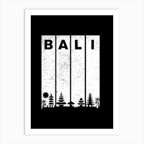 Bali black and white Art Print