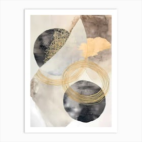 Abstract elegance Circles Art Print