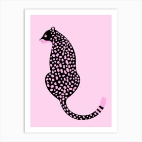 Leopard - Pink Art Print